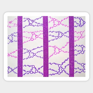 Abstract stripes Sticker